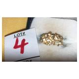 14k nugget style ring