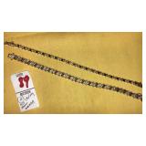 (2) 925 sterling & gemstone tennis bracelets