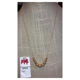 14k fine chain w/ hollow gold beads
