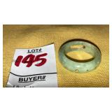 14k jade band ring ï¿½Best Wishesï¿½ inside