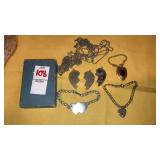 Vintage sweetheart bracelets, charms, (chains