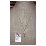 14k gf cross on 14kgf chain