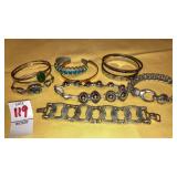 Bangle, cuff , chain bracelets