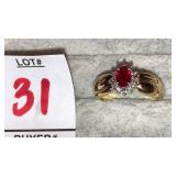 14k gemstone ring