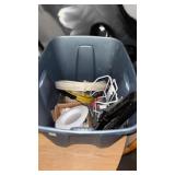 Tote of Wire, Jack Stand and More