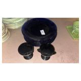 Cobalt Blue Mugs and Plates