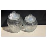 2 Princess House canister jars