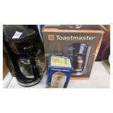 Toastmaster coffee maker. Coffee grinder