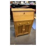 Light wood secretary desk