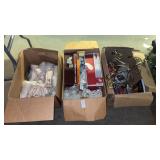 Three Boxes of Christmas Items