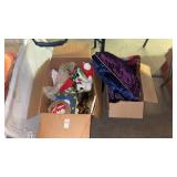 Two Boxes of Christmas Decor