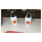 MCM milk glass sugar and creamers