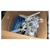 2 boxes of coat hangers