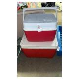 Igloo and Rubbermaid coolers