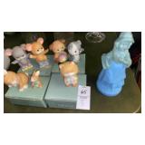 Avon perfume bottle and figurines