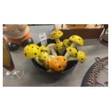 Lot of Mushroom Decorations