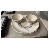 2 Matching Dura-gloss plates and mugs