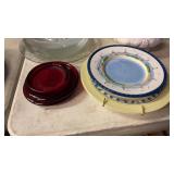 Assortment of Glassware Plates and bowls