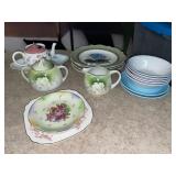 Germany porcelain sugar & creamer & variety of