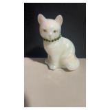 Vintage Fenton Art Glass iridescent cat figurine