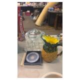 Pineapple Pitcher, Glass Dishes