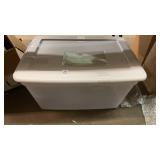 Clear storage tote