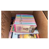 Box of assorted books