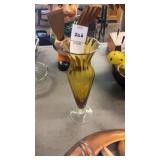 Amber Flower Vase