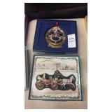 Lot of 2 White House Christmas Ornaments