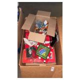 Box of Christmas Decorations