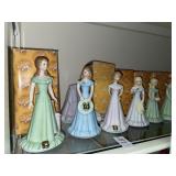 Enesco Growing Up Girls- age 6- 15 shelf lot