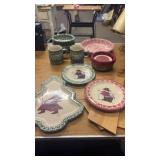 Lot of Longaberger Plates and Mugs