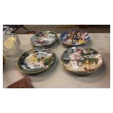 Lot of Children of The Week Plates