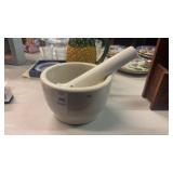 Vintage Large White Coors USA Porcelain Mortar