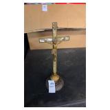 Brass crucifix Statue
