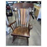 Wooden rocking chair