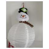 Collapsible Christmas snowman paper lantern