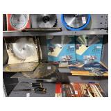 Shelf lot of Saw Blades