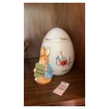 Beatrix Potter Peter Rabbit ceramic cookie jar