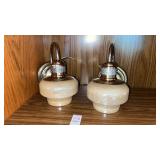 2 vintage wall sconces