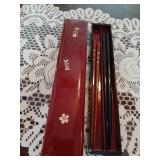 Chopstick set wooden case