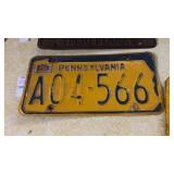 1970 Pennsylvania License Plate