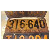 1924 Pennsylvania License Plate