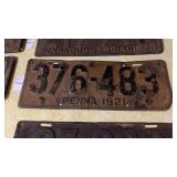 1921 Pennsylvania License Plate