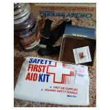 New Buxton wallet, first aid kit etc lot