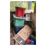 Bug catcher, milk can, and gardening items
