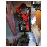Pre lit christmas lamp post