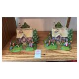Thomas Kinkade Easter Egg Hunt thatched cottage