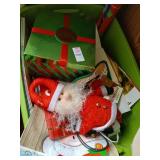 Tote of Christmas wrap etc