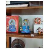 Disney lot snow globe etc